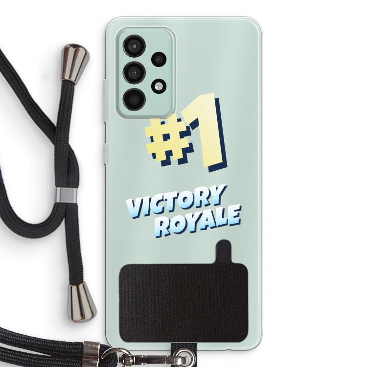 Victory Royale: Samsung Galaxy A52s 5G Transparant Hoesje met koord