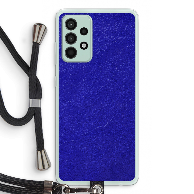 Majorelle Blue: Samsung Galaxy A52s 5G Transparant Hoesje met koord