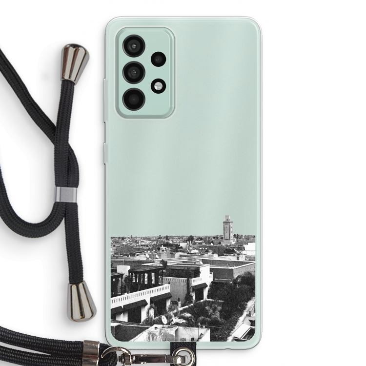Marrakech Skyline : Samsung Galaxy A52s 5G Transparant Hoesje met koord