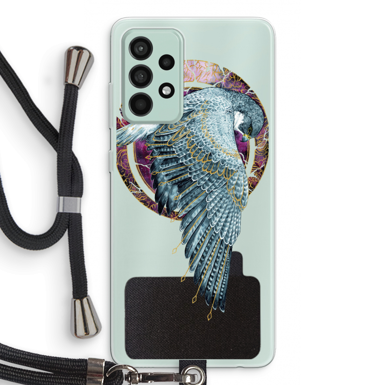 Golden Falcon: Samsung Galaxy A52s 5G Transparant Hoesje met koord