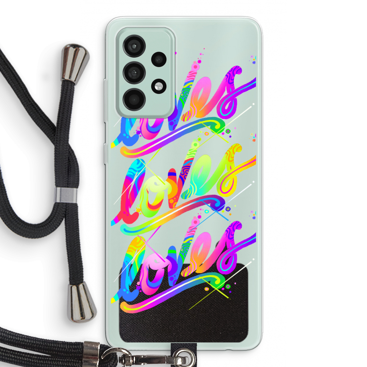 Loves: Samsung Galaxy A52s 5G Transparant Hoesje met koord