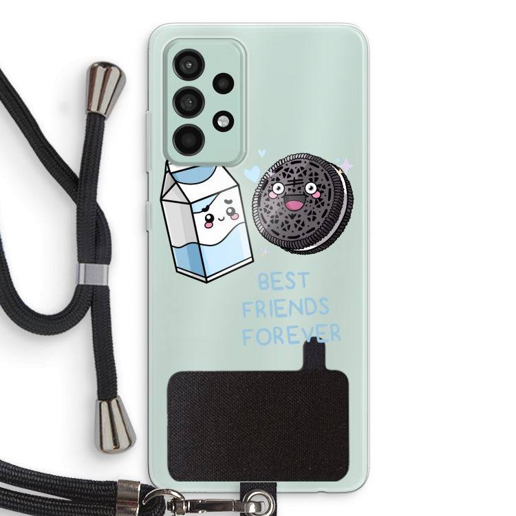 Best Friend Forever: Samsung Galaxy A52s 5G Transparant Hoesje met koord