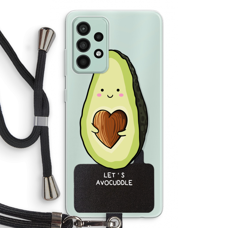 Avocuddle: Samsung Galaxy A52s 5G Transparant Hoesje met koord