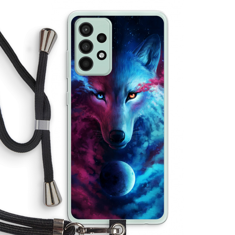 Where Light And Dark Meet: Samsung Galaxy A52s 5G Transparant Hoesje met koord