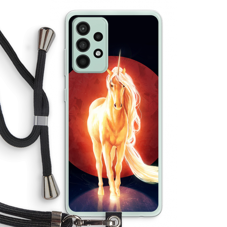Last Unicorn: Samsung Galaxy A52s 5G Transparant Hoesje met koord