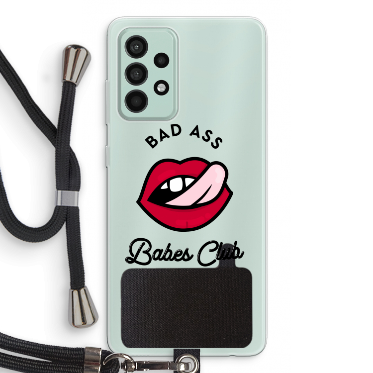 Badass Babes Club: Samsung Galaxy A52s 5G Transparant Hoesje met koord