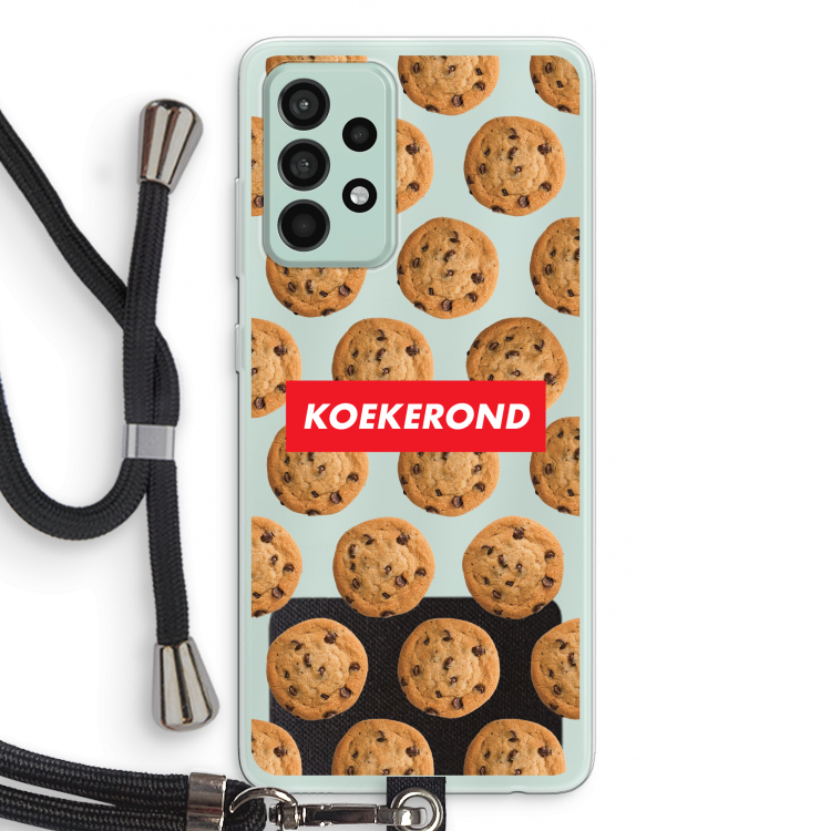 Koekerond: Samsung Galaxy A52s 5G Transparant Hoesje met koord