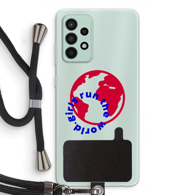Run The World: Samsung Galaxy A52s 5G Transparant Hoesje met koord