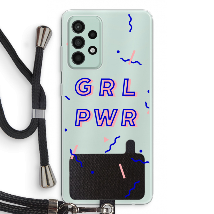GRL PWR: Samsung Galaxy A52s 5G Transparant Hoesje met koord