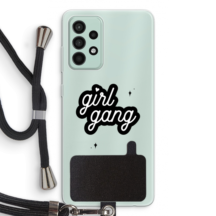 Girl Gang: Samsung Galaxy A52s 5G Transparant Hoesje met koord