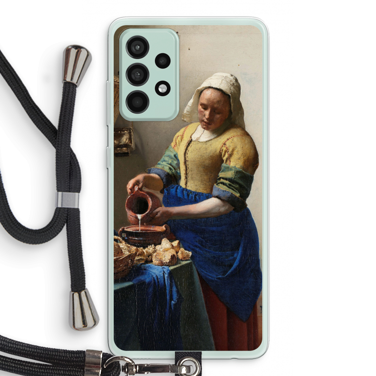 The Milkmaid: Samsung Galaxy A52s 5G Transparant Hoesje met koord
