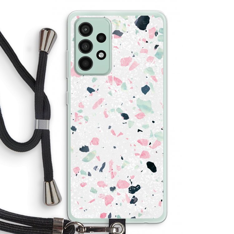 Terrazzo N°3: Samsung Galaxy A52s 5G Transparant Hoesje met koord