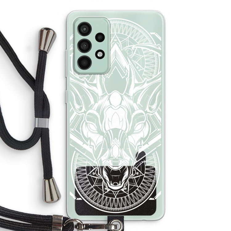 Oh Deer: Samsung Galaxy A52s 5G Transparant Hoesje met koord