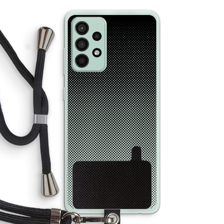 Musketon Halftone: Samsung Galaxy A52s 5G Transparant Hoesje met koord
