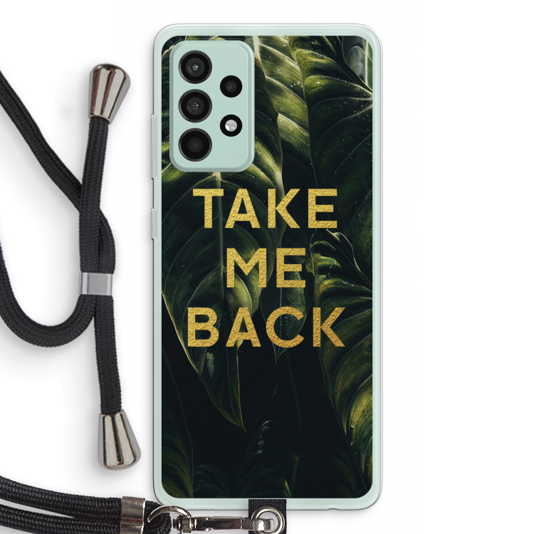 Take me back: Samsung Galaxy A52s 5G Transparant Hoesje met koord
