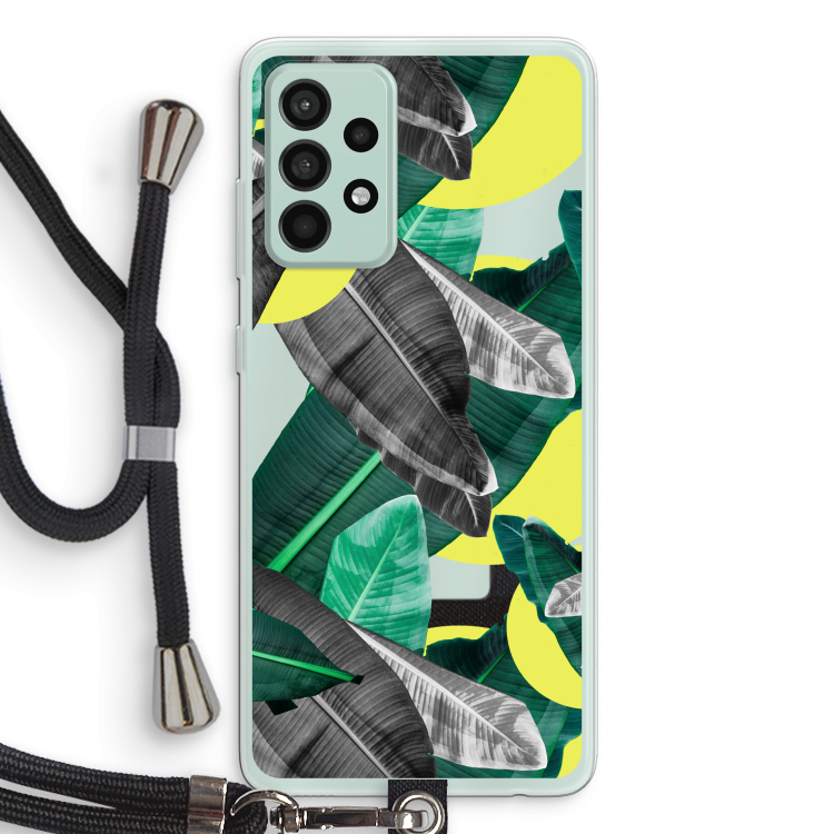 Fantasie jungle: Samsung Galaxy A52s 5G Transparant Hoesje met koord
