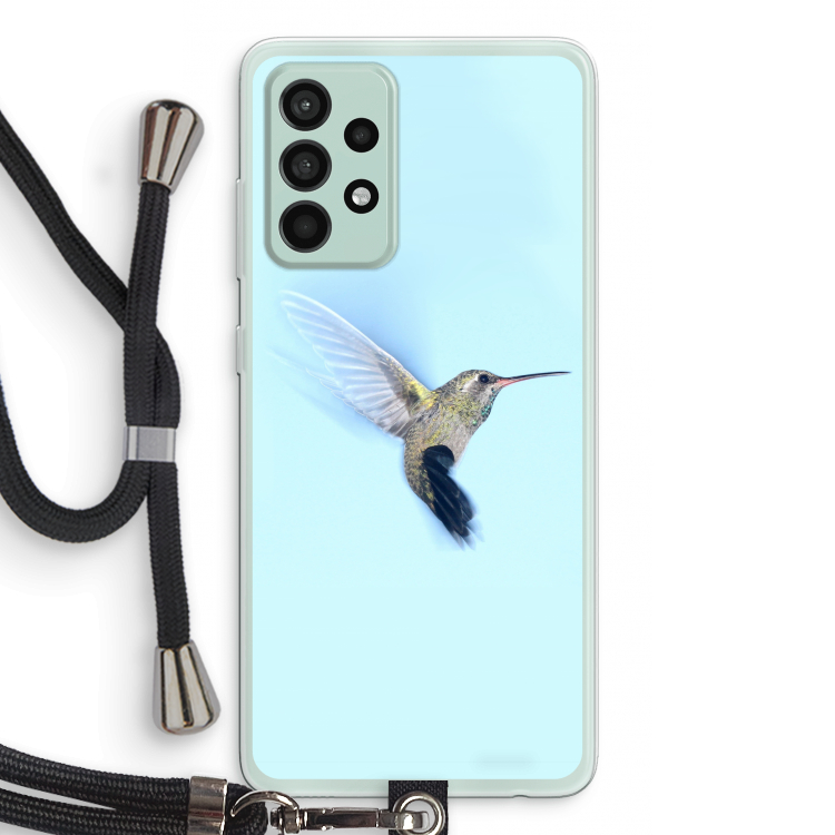 Kolibri: Samsung Galaxy A52s 5G Transparant Hoesje met koord