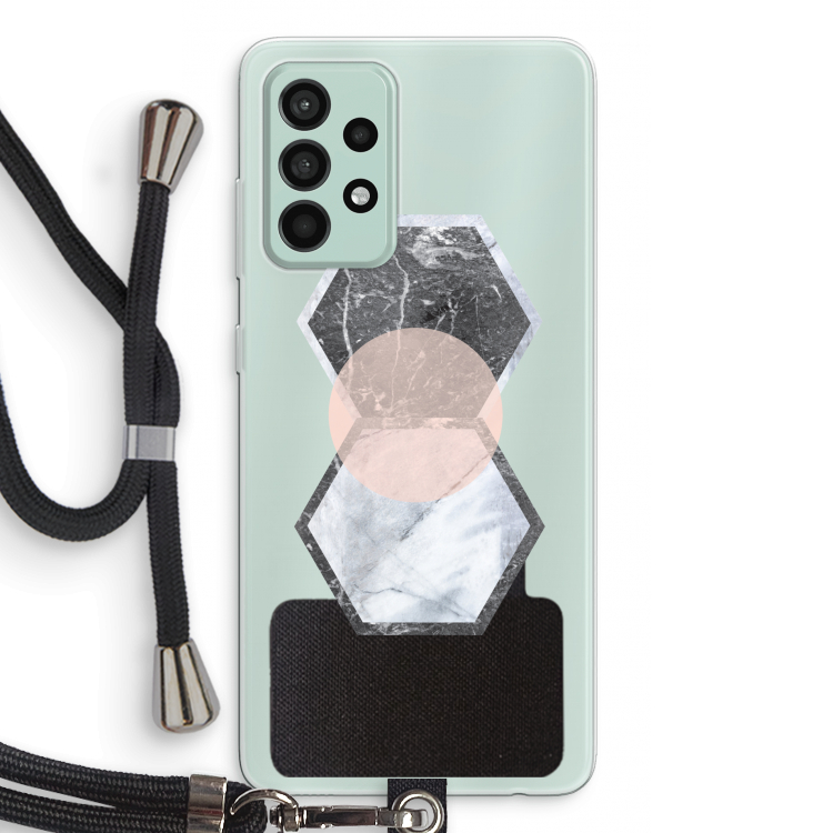 Creatieve toets: Samsung Galaxy A52s 5G Transparant Hoesje met koord