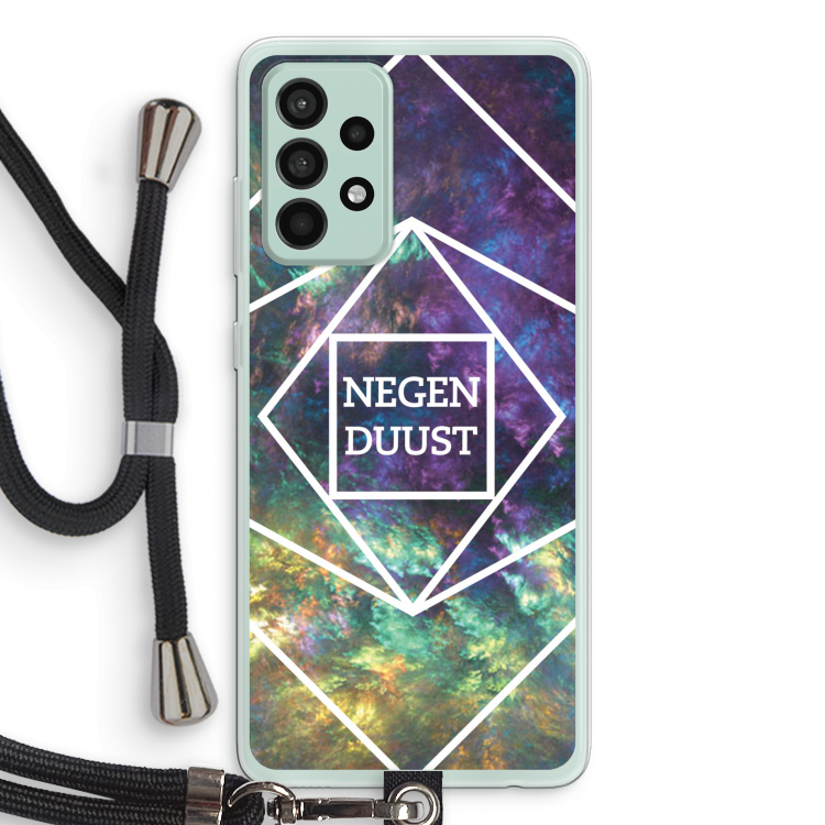 Negenduust ruimte: Samsung Galaxy A52s 5G Transparant Hoesje met koord
