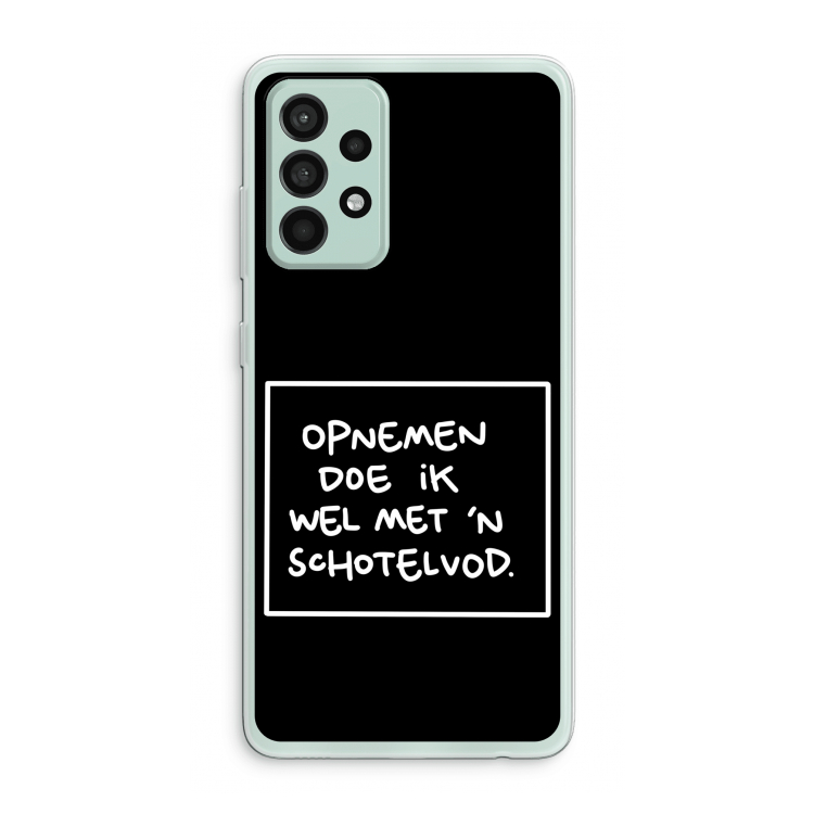Schotelvod: Samsung Galaxy A52s 5G Transparant Hoesje