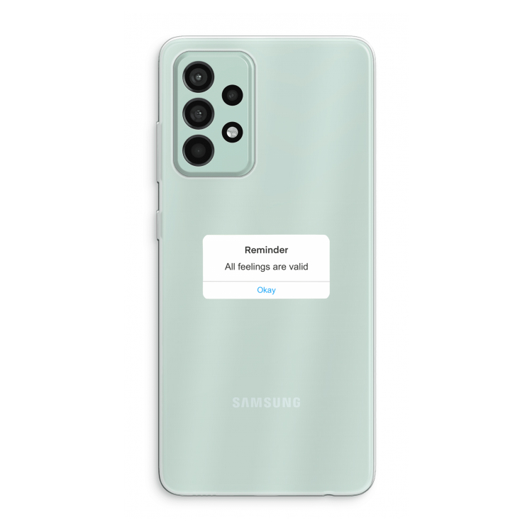 Reminder: Samsung Galaxy A52s 5G Transparant Hoesje