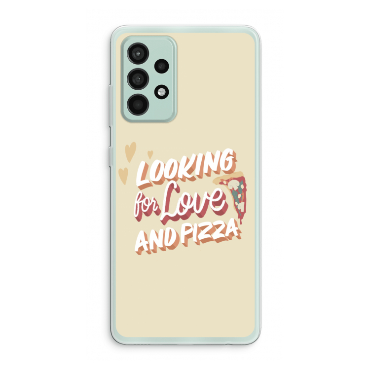 Pizza is the answer: Samsung Galaxy A52s 5G Transparant Hoesje