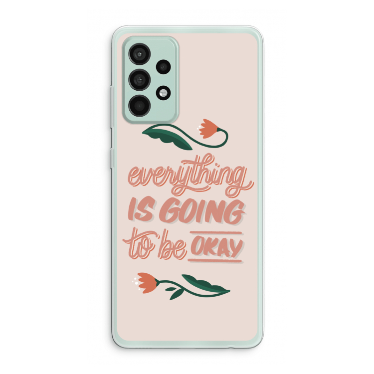 Optimistic flower girl: Samsung Galaxy A52s 5G Transparant Hoesje