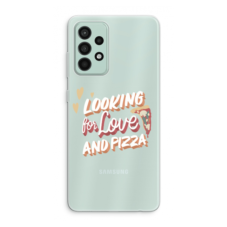 Pizza is the answer: Samsung Galaxy A52s 5G Transparant Hoesje