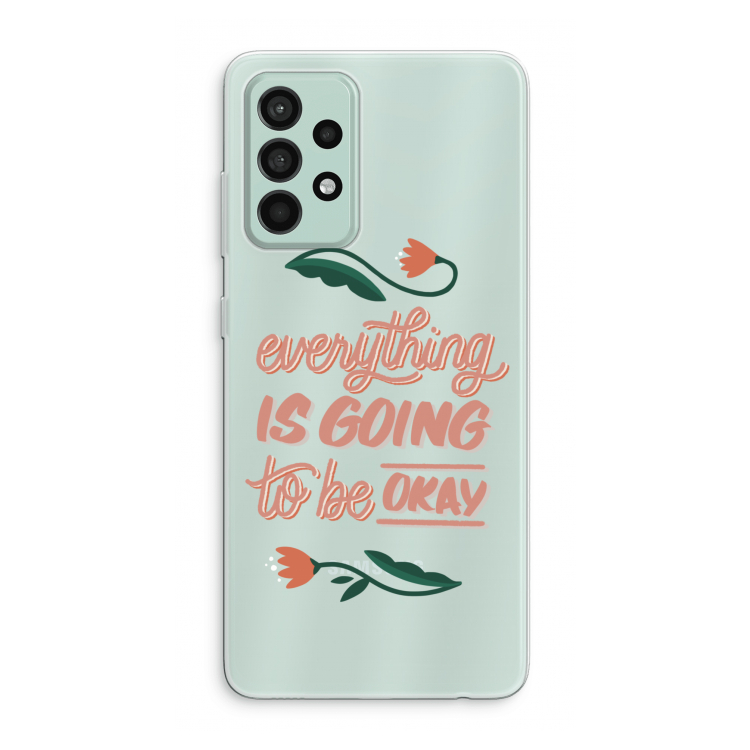 Optimistic flower girl: Samsung Galaxy A52s 5G Transparant Hoesje