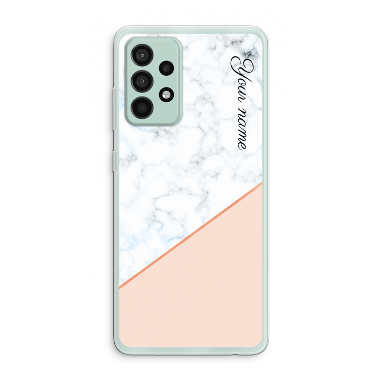 Marmer in stijl: Samsung Galaxy A52s 5G Transparant Hoesje