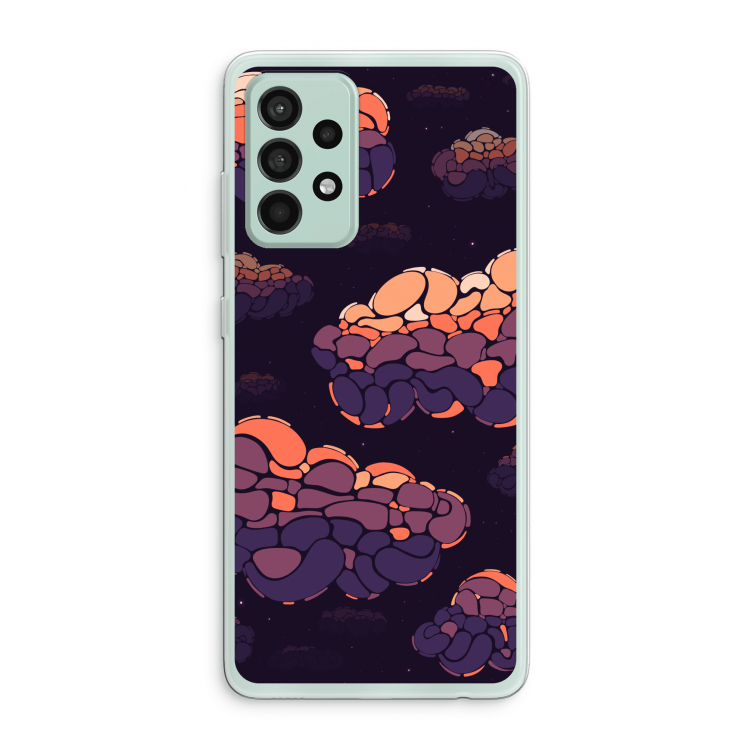 Patroon Wolken: Samsung Galaxy A52s 5G Transparant Hoesje