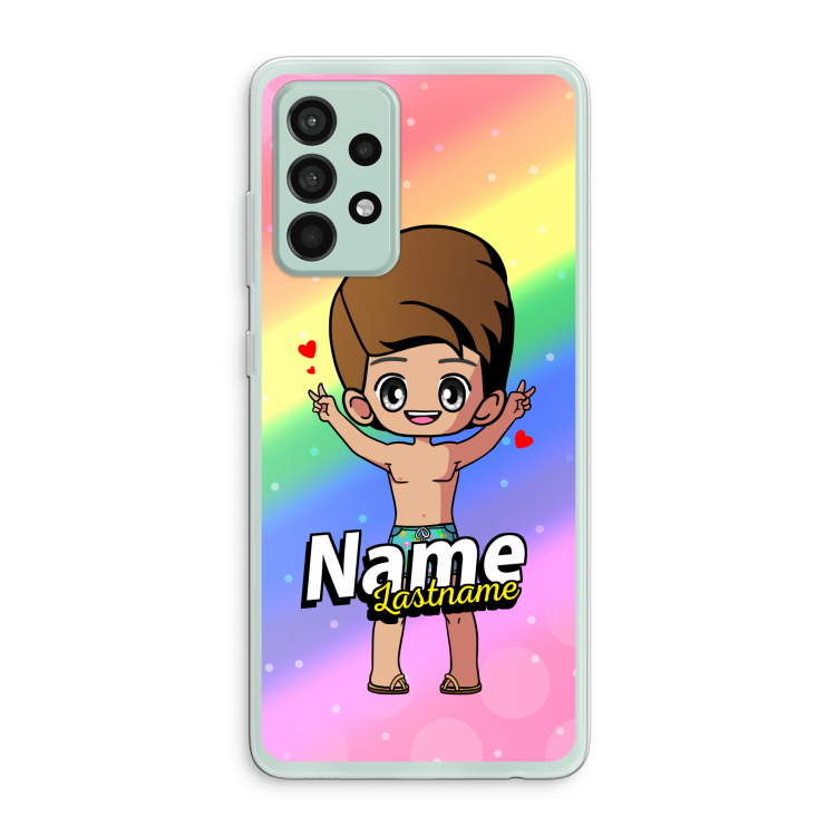 Chibi Maker man: Samsung Galaxy A52s 5G Transparant Hoesje