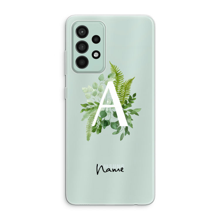Green Brush: Samsung Galaxy A52s 5G Transparant Hoesje