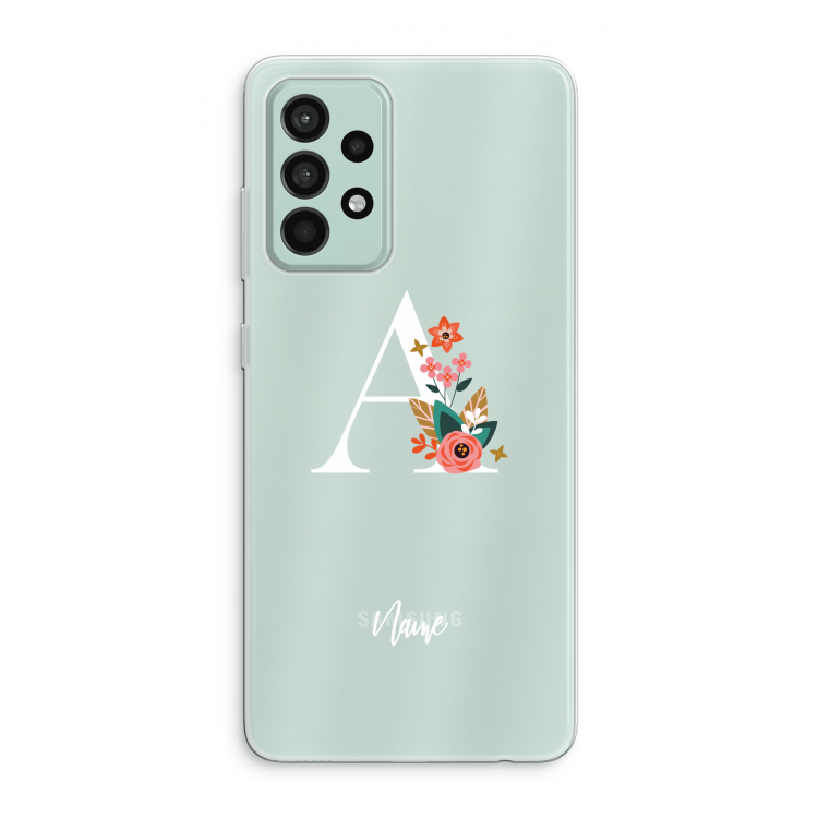 Pink Bouquet: Samsung Galaxy A52s 5G Transparant Hoesje