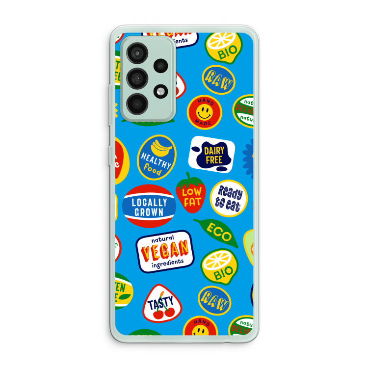 Fruitsticker: Samsung Galaxy A52s 5G Transparant Hoesje