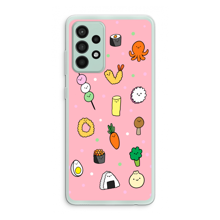 Happy bento friends: Samsung Galaxy A52s 5G Transparant Hoesje