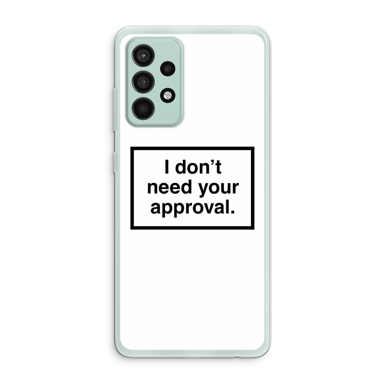 Don't need approval: Samsung Galaxy A52s 5G Transparant Hoesje
