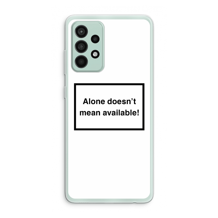 Alone: Samsung Galaxy A52s 5G Transparant Hoesje