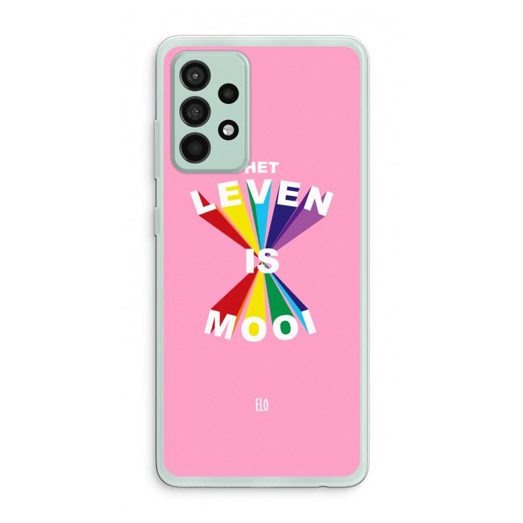 Het Leven Is Mooi: Samsung Galaxy A52s 5G Transparant Hoesje