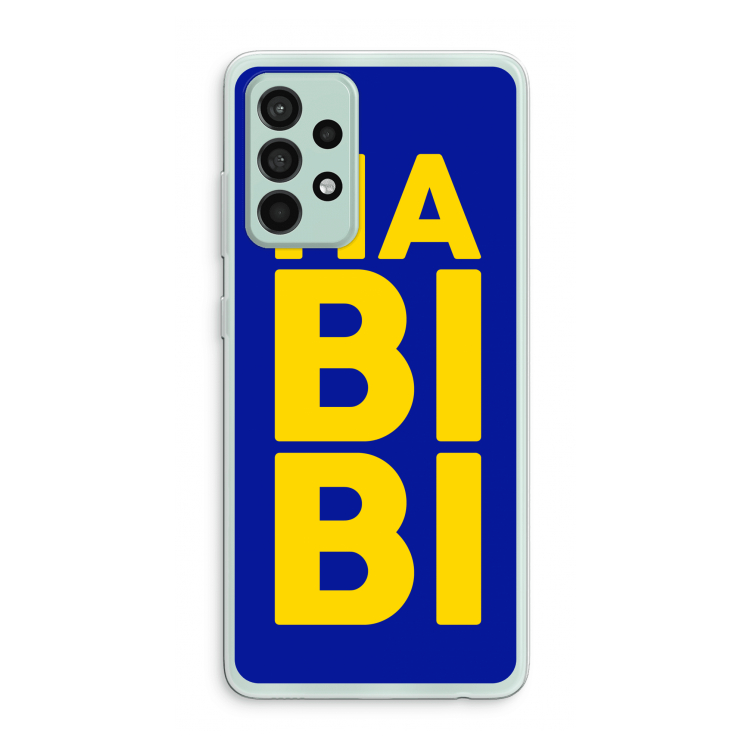 Habibi Blue: Samsung Galaxy A52s 5G Transparant Hoesje