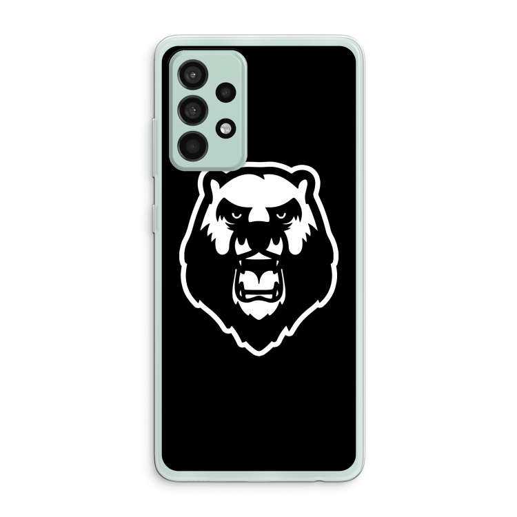 Angry Bear (black): Samsung Galaxy A52s 5G Transparant Hoesje