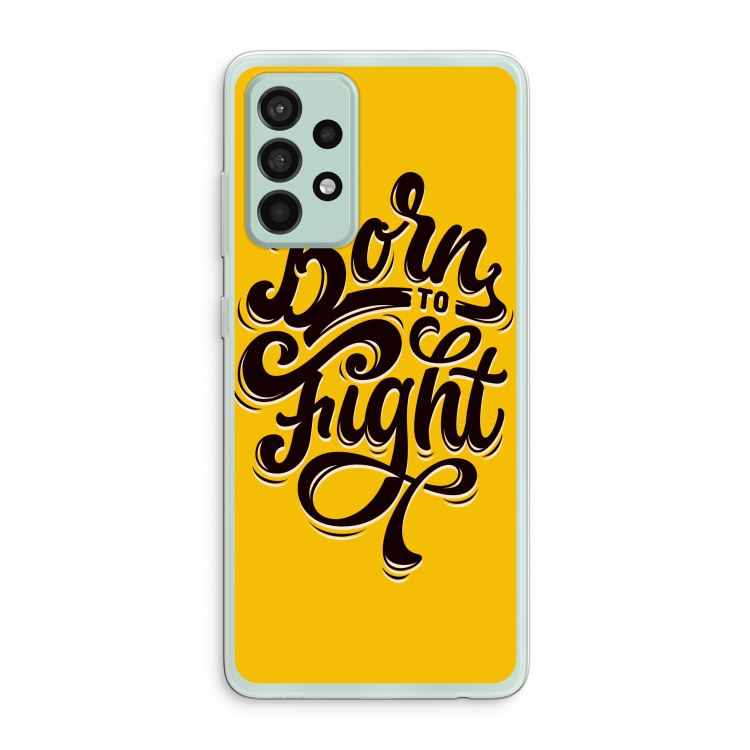 Born to Fight: Samsung Galaxy A52s 5G Transparant Hoesje