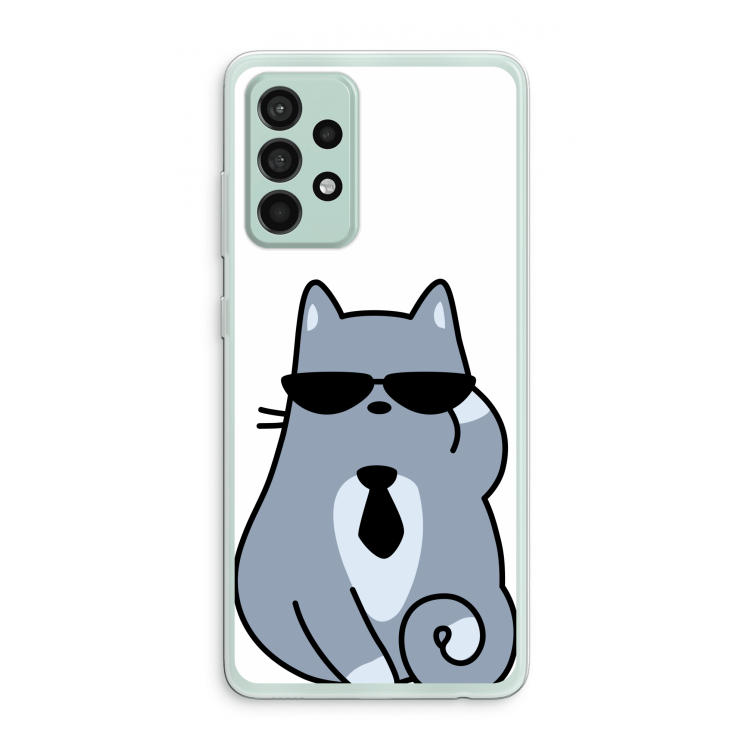 Cool cat: Samsung Galaxy A52s 5G Transparant Hoesje