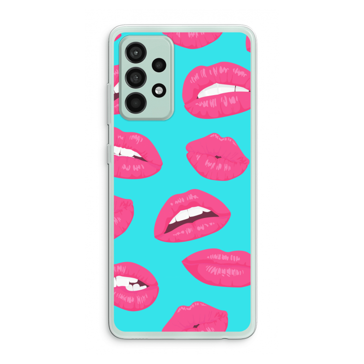 Bite my lip: Samsung Galaxy A52s 5G Transparant Hoesje