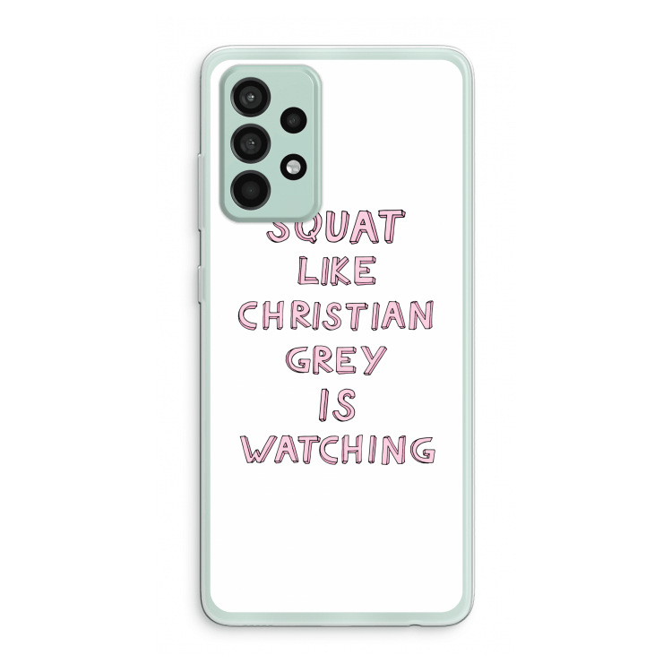 Christian Grey: Samsung Galaxy A52s 5G Transparant Hoesje