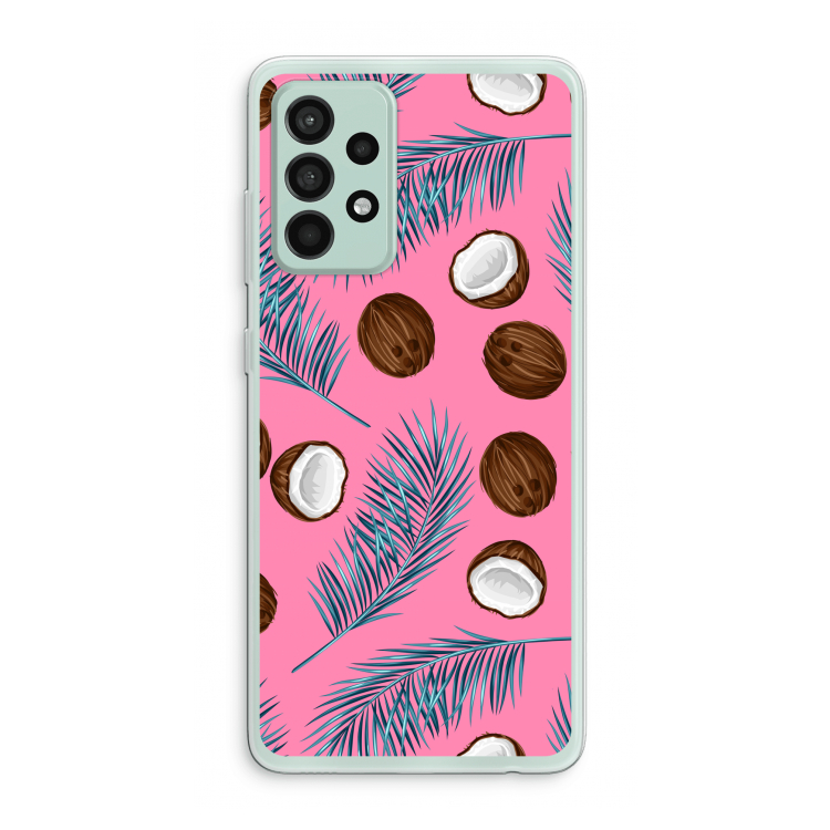 Kokosnoot roze: Samsung Galaxy A52s 5G Transparant Hoesje