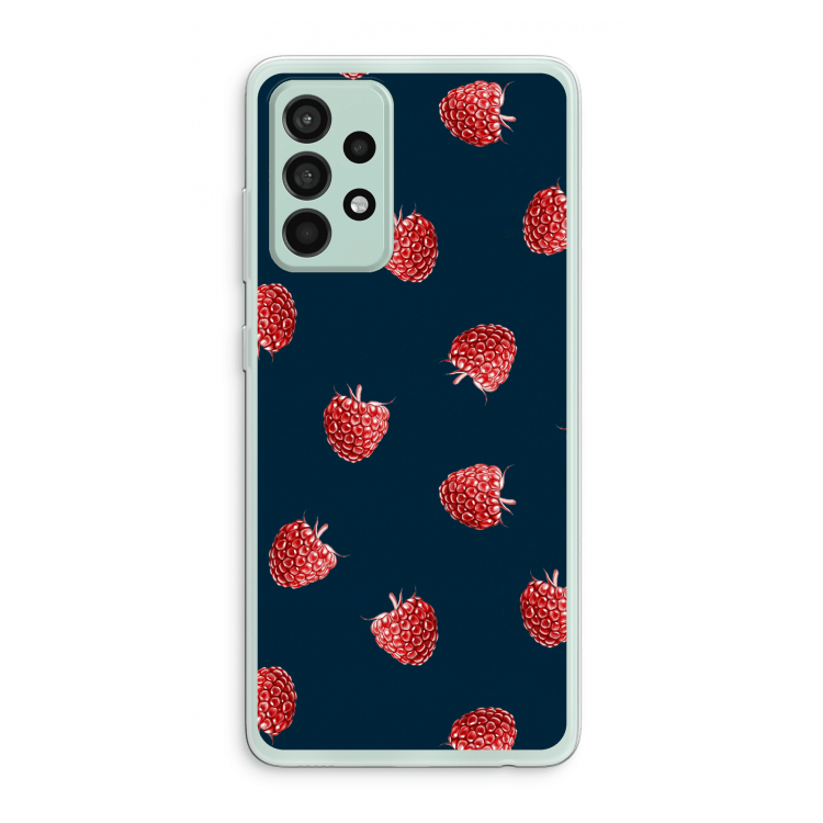 Framboosjes: Samsung Galaxy A52s 5G Transparant Hoesje