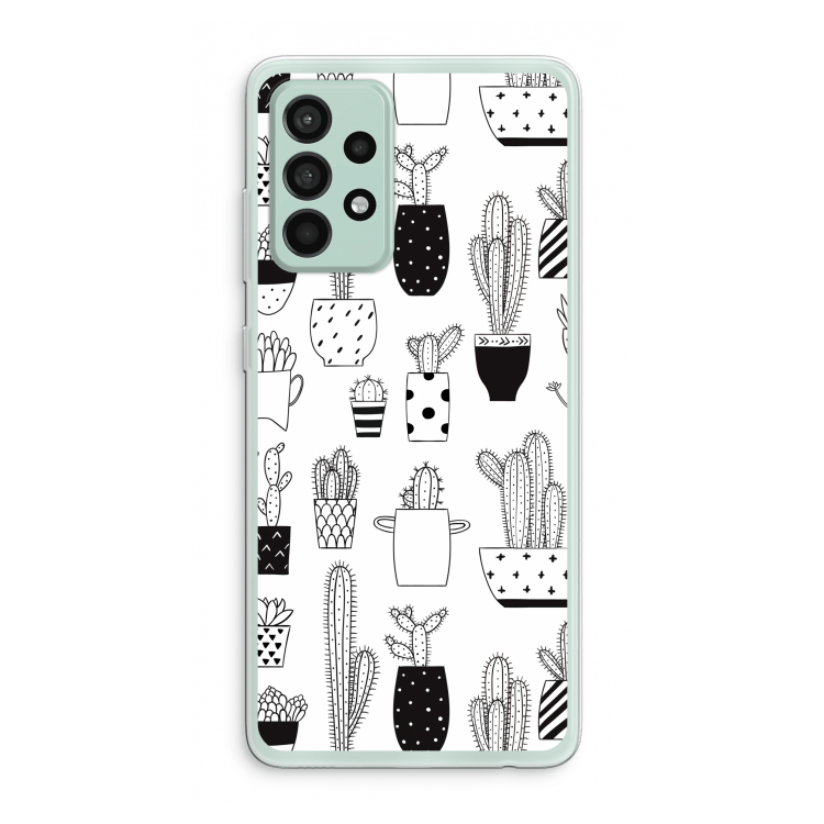 Cactusmotief: Samsung Galaxy A52s 5G Transparant Hoesje