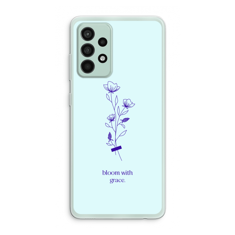 Bloom with grace: Samsung Galaxy A52s 5G Transparant Hoesje