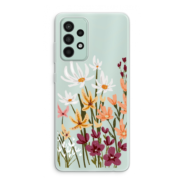 Painted wildflowers: Samsung Galaxy A52s 5G Transparant Hoesje